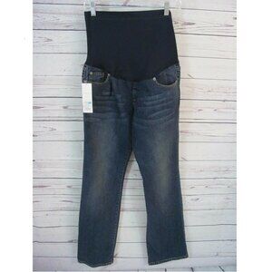 Liz Lange Maternity Jeans Womens Size 6 (32 x 31) Flex Panel Denim Med Wash NWT